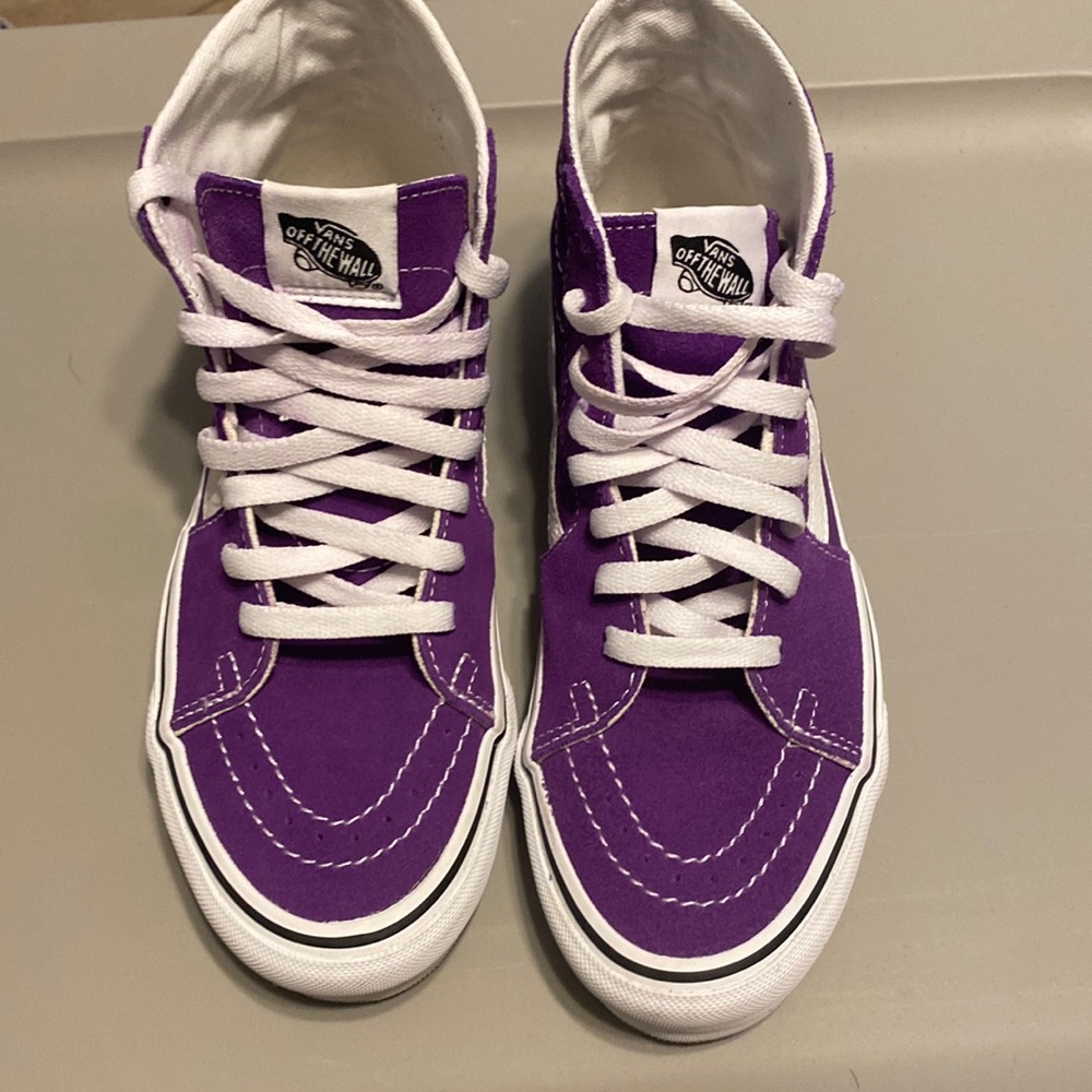 Vans Skater High Tops in Deep Purple- Women’s 8/ Men’s 6.5